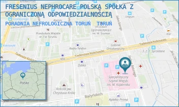 PORADNIA NEFROLOGICZNA TORUŃ - FRESENIUS NEPHROCARE POLSKA SPÓŁKA Z OGRANICZONĄ ODPOWIEDZIALNOŚCIĄ - BATOREGO 17,  TORUŃ