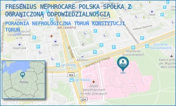 PORADNIA NEFROLOGICZNA TORUŃ KONSTYTUCJI - FRESENIUS NEPHROCARE POLSKA SPÓŁKA Z OGRANICZONĄ ODPOWIEDZIALNOŚCIĄ - KONSTYTUCJI 3 MAJA 42,  TORUŃ