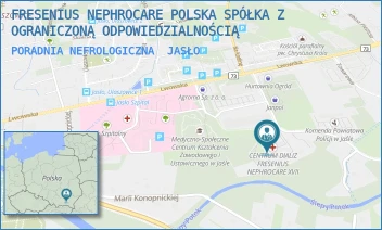 PORADNIA NEFROLOGICZNA - FRESENIUS NEPHROCARE POLSKA SPÓŁKA Z OGRANICZONĄ ODPOWIEDZIALNOŚCIĄ - UL. TADEUSZA SROCZYŃSKIEGO 8,  JASŁO