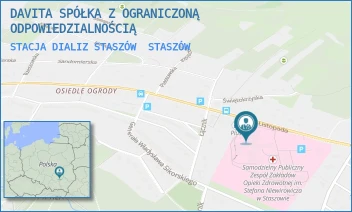 STACJA DIALIZ STASZÓW - DAVITA SPÓŁKA Z OGRANICZONĄ ODPOWIEDZIALNOŚCIĄ - 11 LISTOPADA 78,  STASZÓW