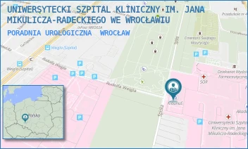 PORADNIA UROLOGICZNA - UNIWERSYTECKI SZPITAL KLINICZNY IM. JANA MIKULICZA-RADECKIEGO WE WROCŁAWIU - UL. BOROWSKA 213,  WROCŁAW