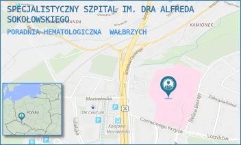 PORADNIA HEMATOLOGICZNA - SPECJALISTYCZNY SZPITAL IM. DRA ALFREDA SOKOŁOWSKIEGO - UL. SOKOŁOWSKIEGO 4, WAŁBRZYCH