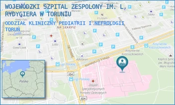ODDZIAŁ KLINICZNY PEDIATRII I NEFROLOGII - WOJEWÓDZKI SZPITAL ZESPOLONY IM. L. RYDYGIERA W TORUNIU - KONSTYTUCJI 3 MAJA 42/-,  TORUŃ