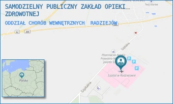 ODDZIAŁ CHORÓB WEWNĘTRZNYCH - SAMODZIELNY PUBLICZNY ZAKŁAD OPIEKI ZDROWOTNEJ - SZPITALNA 3,  RADZIEJÓW