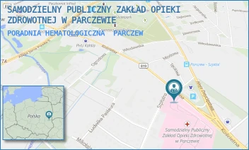PORADNIA HEMATOLOGICZNA - SAMODZIELNY PUBLICZNY ZAKŁAD OPIEKI ZDROWOTNEJ W PARCZEWIE - KOŚCIELNA 136,  PARCZEW