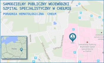 PORADNIA HEMATOLOGICZNA - SAMODZIELNY PUBLICZNY WOJEWÓDZKI SZPITAL SPECJALISTYCZNY W CHEŁMIE - SZPITALNA 53 B,  CHEŁM
