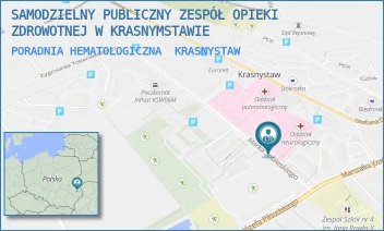 PORADNIA HEMATOLOGICZNA - SAMODZIELNY PUBLICZNY ZESPÓŁ OPIEKI ZDROWOTNEJ W KRASNYMSTAWIE - SOBIESKIEGO 4, KRASNYSTAW