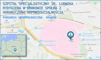 PORADNIA HEMATOLOGICZNA - SZPITAL SPECJALISTYCZNY IM. LUDWIKA RYDYGIERA W KRAKOWIE SPÓŁKA Z OGRANICZONĄ ODPOWIEDZIALNOŚCIĄ - OSIEDLE ZŁOTEJ JESIENI 1,  KRAKÓW