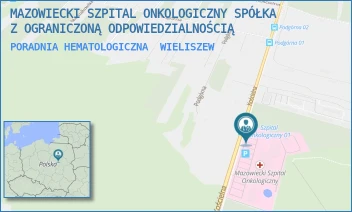 PORADNIA HEMATOLOGICZNA - MAZOWIECKI SZPITAL ONKOLOGICZNY SPÓŁKA Z OGRANICZONĄ ODPOWIEDZIALNOŚCIĄ - KOŚCIELNA 61,  WIELISZEW