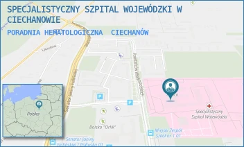 PORADNIA HEMATOLOGICZNA - SPECJALISTYCZNY SZPITAL WOJEWÓDZKI W CIECHANOWIE - POWST. WIELKOPOLSKICH 2,  CIECHANÓW