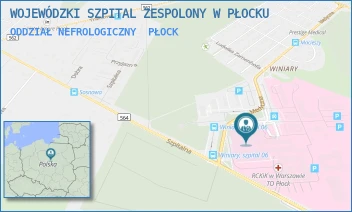 ODDZIAŁ NEFROLOGICZNY - WOJEWÓDZKI SZPITAL ZESPOLONY W PŁOCKU - MEDYCZNA 19,  PŁOCK