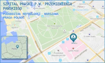 PODODDZIAŁ NEFROLOGII - SZPITAL PRASKI P.W. PRZEMIENIENIA PAŃSKIEGO - ALEJA "SOLIDARNOŚCI" 67,  WARSZAWA PRAGA-PÓŁNOC