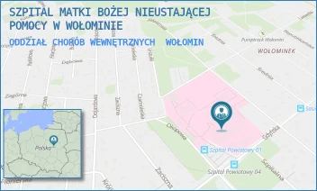 ODDZIAŁ CHORÓB WEWNĘTRZNYCH - SZPITAL MATKI BOŻEJ NIEUSTAJĄCEJ POMOCY W WOŁOMINIE - GDYŃSKA 1/3,  WOŁOMIN