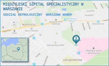 ODDZIAŁ NEFROLOGICZNY - MIĘDZYLESKI SZPITAL SPECJALISTYCZNY W WARSZAWIE - BURSZTYNOWA 2,  WARSZAWA WAWER