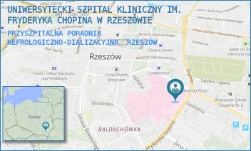 PRZYSZPITALNA PORADNIA NEFROLOGICZNO-DIALIZACYJNA - UNIWERSYTECKI SZPITAL KLINICZNY IM. FRYDERYKA CHOPINA W RZESZOWIE - UL. CHOPINA 2,  RZESZÓW