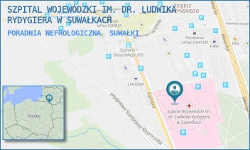 PORADNIA NEFROLOGICZNA - SZPITAL WOJEWÓDZKI IM. DR. LUDWIKA RYDYGIERA W SUWAŁKACH - SZPITALNA 60,  SUWAŁKI