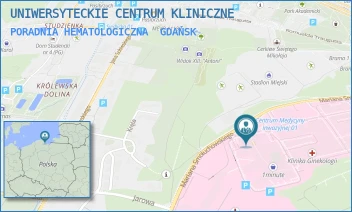PORADNIA HEMATOLOGICZNA - UNIWERSYTECKIE CENTRUM KLINICZNE - UL. MARIANA SMOLUCHOWSKIEGO 17, GDAŃSK