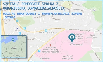 ODDZIAŁ HEMATOLOGII I TRANSPLANTOLOGII SZPIKU - SZPITALE POMORSKIE SPÓŁKA Z OGRANICZONĄ ODPOWIEDZIALNOŚCIĄ - UL. POWSTANIA STYCZNIOWEGO 1,  GDYNIA