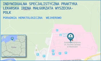 PORADNIA HEMATOLOGICZNA - INDYWIDUALNA SPECJALISTYCZNA PRAKTYKA LEKARSKA IRENA MAŁGORZATA WYSZECKA- POLK - UL. DR. ALOJZEGO JAGALSKIEGO 10, WEJHEROWO