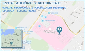 ODDZIAŁ HEMATOLOGII Z PODODDZIAŁEM DZIENNEGO LECZENIA - SZPITAL WOJEWÓDZKI W BIELSKU-BIAŁEJ - UL. AL.ARMII KRAJOWEJ 101,  BIELSKO-BIAŁA
