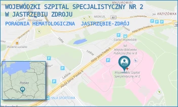 PORADNIA HEMATOLOGICZNA - WOJEWÓDZKI SZPITAL SPECJALISTYCZNY NR 2 W JASTRZĘBIU ZDROJU - UL. ALEJA JANA PAWŁA II 7,  JASTRZĘBIE-ZDRÓJ