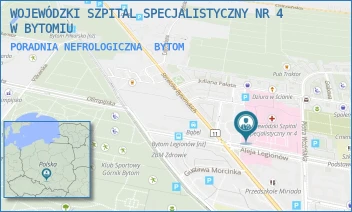 PORADNIA NEFROLOGICZNA - WOJEWÓDZKI SZPITAL SPECJALISTYCZNY NR 4 W BYTOMIU - UL. ALEJA LEGIONÓW 10,  BYTOM