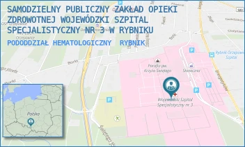 PODODDZIAŁ HEMATOLOGICZNY - SAMODZIELNY PUBLICZNY ZAKŁAD OPIEKI ZDROWOTNEJ WOJEWÓDZKI SZPITAL SPECJALISTYCZNY NR 3 W RYBNIKU - UL. ENERGETYKÓW 46,  RYBNIK