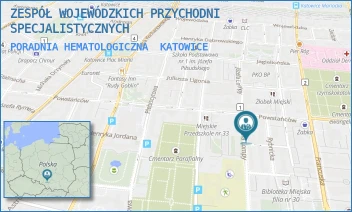 PORADNIA HEMATOLOGICZNA - ZESPÓŁ WOJEWÓDZKICH PRZYCHODNI SPECJALISTYCZNYCH - UL. POWSTAŃCÓW 31,  KATOWICE