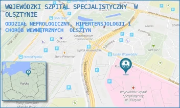 ODDZIAŁ NEFROLOGICZNY, HIPERTENSJOLOGII I CHORÓB WEWNĘTRZNYCH - WOJEWÓDZKI SZPITAL SPECJALISTYCZNY  W OLSZTYNIE - ŻOŁNIERSKA 18,  OLSZTYN