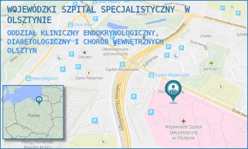 ODDZIAŁ KLINICZNY ENDOKRYNOLOGICZNY, DIABETOLOGICZNY I CHORÓB WEWNĘTRZNYCH - WOJEWÓDZKI SZPITAL SPECJALISTYCZNY  W OLSZTYNIE - ŻOŁNIERSKA 18,  OLSZTYN