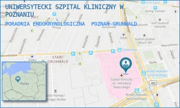 PORADNIA ENDOKRYNOLOGICZNA - UNIWERSYTECKI SZPITAL KLINICZNY W POZNANIU - PRZYBYSZEWSKIEGO 49,  POZNAŃ-GRUNWALD