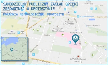 PORADNIA NEFROLOGICZNA - SAMODZIELNY PUBLICZNY ZAKŁAD OPIEKI ZDROWOTNEJ W KROTOSZYNIE - BOLEWSKIEGO 4-8, KROTOSZYN