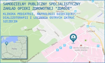 KLINIKA PEDIATRII, NEFROLOGII DZIECIĘCEJ, DIALIZOTERAPII I LECZENIA OSTRYCH ZATRUĆ - SAMODZIELNY PUBLICZNY SPECJALISTYCZNY ZAKŁAD OPIEKI ZDROWOTNEJ "ZDROJE" W SZCZECINIE - MĄCZNA 4, SZCZECIN