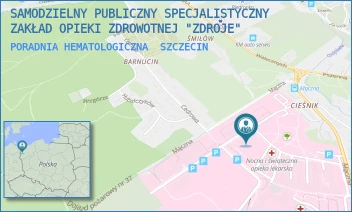 PORADNIA HEMATOLOGICZNA - SAMODZIELNY PUBLICZNY SPECJALISTYCZNY ZAKŁAD OPIEKI ZDROWOTNEJ "ZDROJE" W SZCZECINIE - MĄCZNA 4, SZCZECIN
