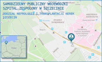 ODDZIAŁ NEFROLOGII I TRANSPLANTACJI NEREK - SAMODZIELNY PUBLICZNY WOJEWÓDZKI SZPITAL ZESPOLONY W SZCZECINIE - ARKOŃSKA 4, SZCZECIN