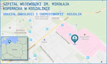 ODDZIAŁ ONKOLOGII I CHEMIOTERAPII - SZPITAL WOJEWÓDZKI IM. MIKOŁAJA KOPERNIKA W KOSZALINIE - CHAŁUBIŃSKIEGO 7, KOSZALIN